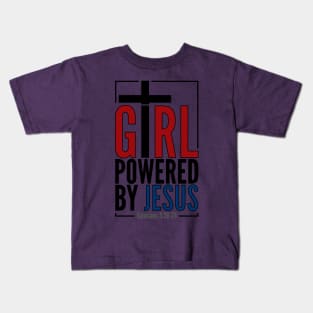 Girl Powered by Jesus Kids T-Shirt